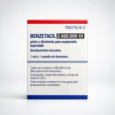 Бензетацил (Ретарпен) порошок для сусп. д/ін. по 2 400 000 МО №1 у флак. з розчинником