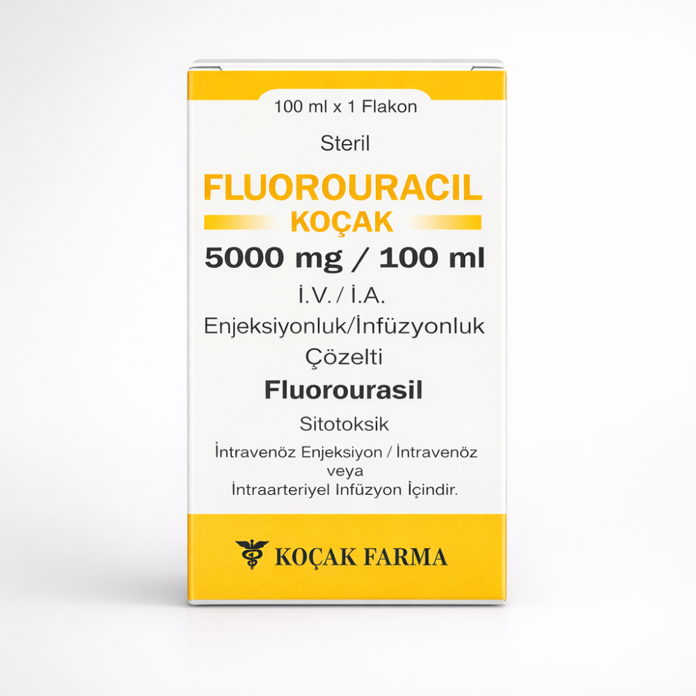 Флуороурацил KOÇAK розчин для інʼєкцій/інфузій по 5000 мг (100 мл) у флаконі №1