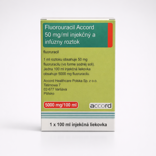 Фторурацил Аккорд 50 мг/мл, 100 мл (5000 мг), №1