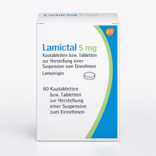 Ламіктал (Ламотриджин / Lamotrigine / Lamictal) 5 мг №60 жувальні таблетки