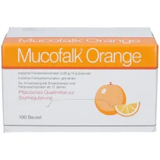Мукофальк Апельсин (Mucofalk Orange / Psyllium Husks / Оболонка насіння індійського подорожника) 3,25 г №100 саше