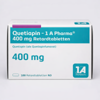 Кветіапін (Quetiapin - 1 A Pharma / Кветіапін) 400 мг №100 таблетки пролонгованої дії