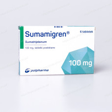 Сумамігрен таблетки, в/о по 100 мг №6