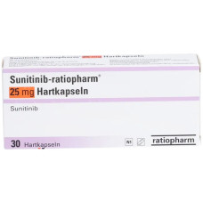 Сунітиніб-ратіофарм / Sunitinib-ratiopharm 25 мг №30 капсули — аналог Сутент